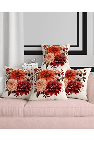 Şah Dekor Husă de pernă pentru cadou, imprimată digital, cu model de flori de...