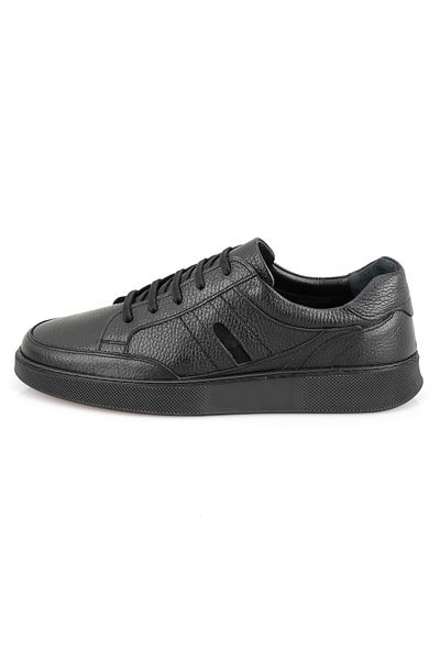 Desa Edna Black Men's Leather Casual Shoes