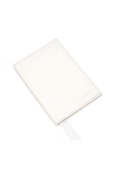 Desa White Leather Passport Holder