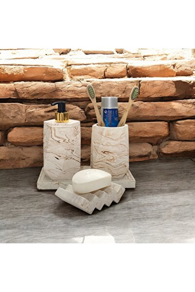 Chiko Mall Μινιμαλιστικό Σετ Αξεσουάρ Μπάνιου με Κομψό Σχεδιασμό (4 Τεμάχια)