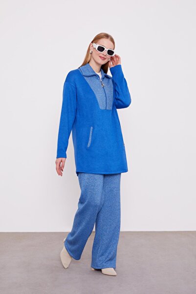 Levidor Saks Sim Detailed Cashmere Double Set