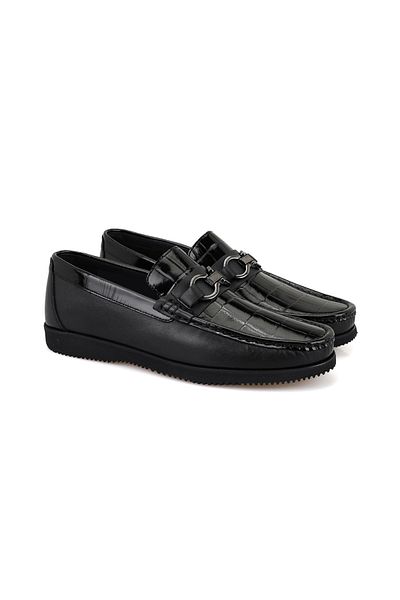Desa Sane Μαύρο Ανδρικό Αξεσουάρ Δερμάτινο Loafer