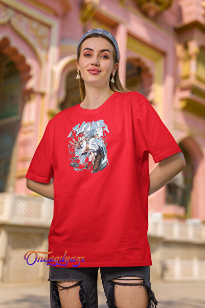 oneagılyazı تي شيرت كبير الحجم مطبوع عليه Monkey D Luffy