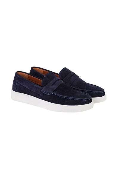 Desa Ανδρικά δερμάτινα casual παπούτσια Renfred Navy Blue