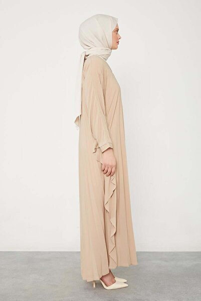 Levidor Camel Yarasa Kol Elbise