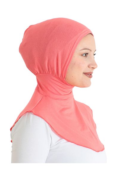 Modish Group Women's Neck Collar Hijab Hijab Practical Sports Bonnet - Light Pink