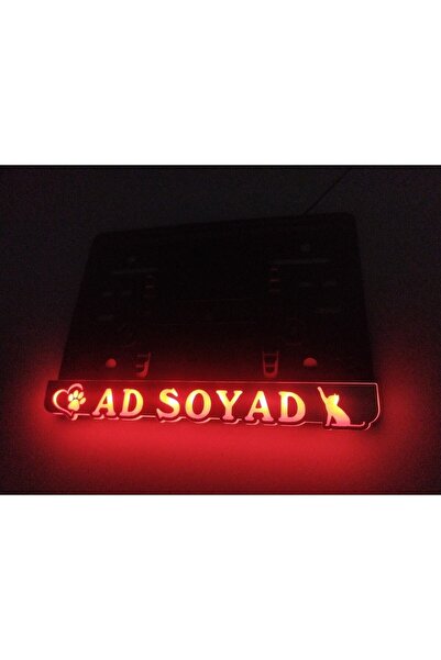 kuzutech Motosiklet Işıklı Plakalık Krom Görünümlü Gerçek Pleksi Lazer Kesim Yazı Alanı