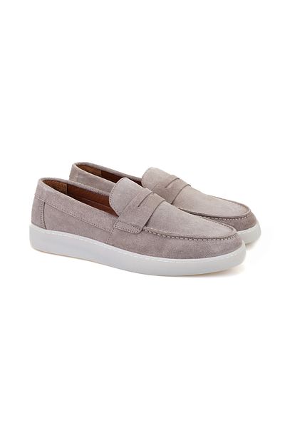 Desa Renfred Gray Men's Suede Leather Casual Shoes