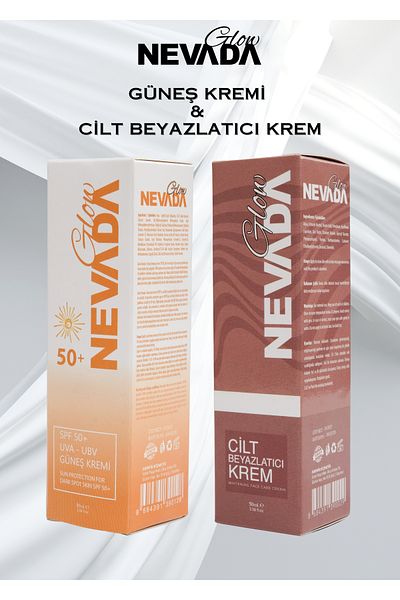 Glow Nevada Sunscreen and Whitening Cream Set 50 ml