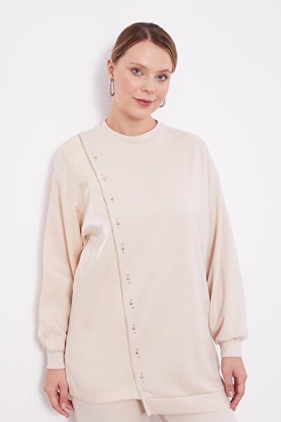 Levidor Krem Zincir Detaylı Spor Takım