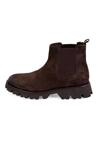 Desa Everet Kahve Erkek Lastikli Deri Chelsea Bot