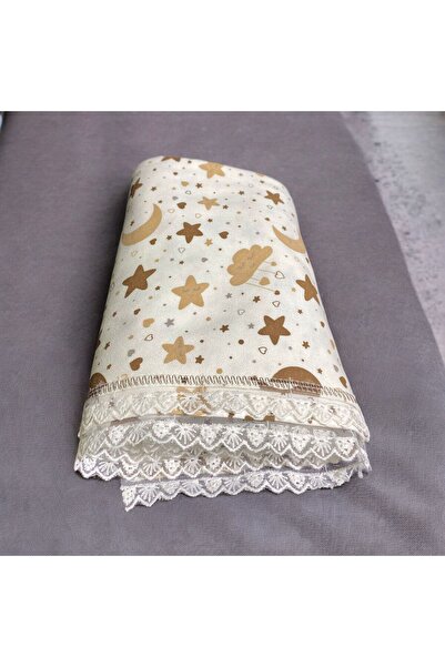 YANPA TİCARET Yanpa Thick Double Layer Combed Cotton Baby Blanket with Guipur...