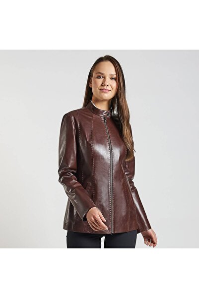 Desa Kahve Marya Kadın Deri Ceket