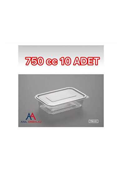 ANIL AMBALAJ Plastik Sızdırmaz Kap 750 Gr Cc Kapaklı Sızdırmaz Saklama Kabı 1...