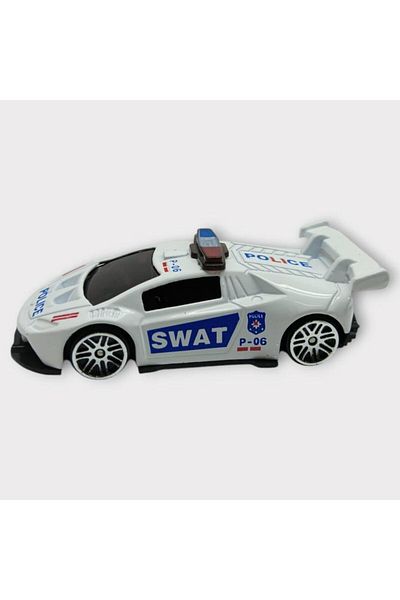 K&A Metal Mini Police Car 8 cm