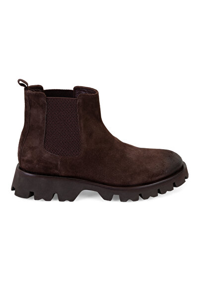 Desa Everet Kahve Erkek Lastikli Deri Chelsea Bot