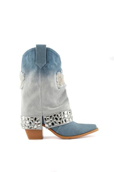Guja 24K175-2 Cizme de damă din denim albastru