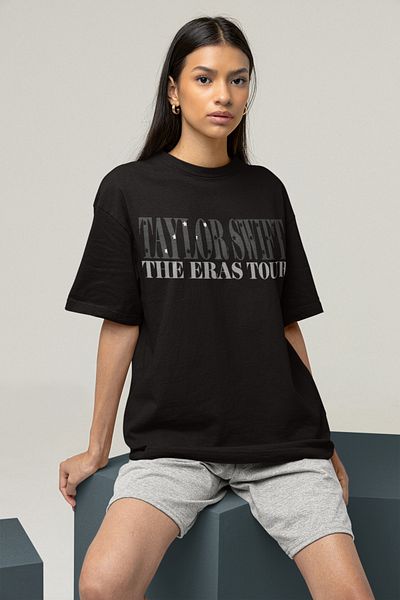 SEVBANO Tricou unisex imprimat cu albumul Taylor Swift The Eras Tour, tricou Taylor supradimensionat