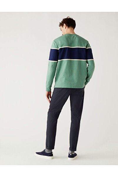 Marks & Spencer Regular Fit Hafif Dokulu Chino Pantolon