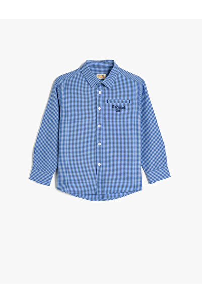 Koton Boy's Blue Long Sleeve Shirt