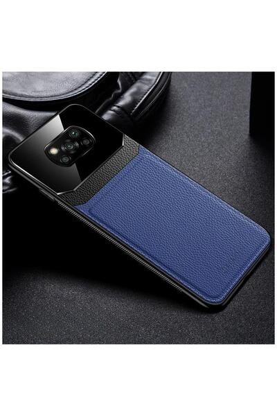 Zebana حافظة جلدية متوافقة مع هاتف Xiaomi Poco X3 باللون الأزرق الداكن