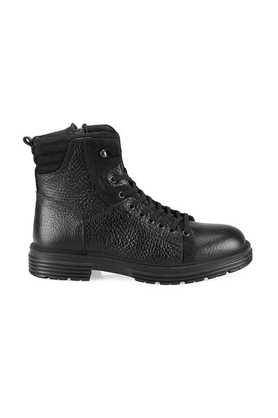 Desa Ανδρικές δερμάτινες μπότες Linia Black