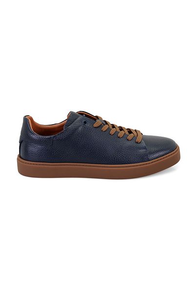 Desa Ανδρικά δερμάτινα casual παπούτσια Larry Navy Blue