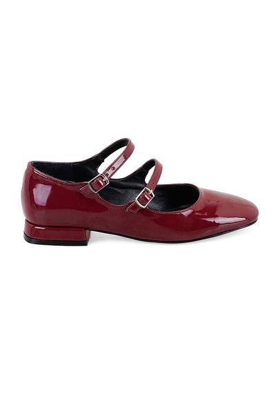 Desa Women's Burgundy Mary Jane Ballerinas