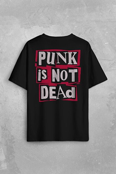 Kendim Seçtim Punk Is Not Dead - Tricou oversize unisex cu modele muzicale ro...