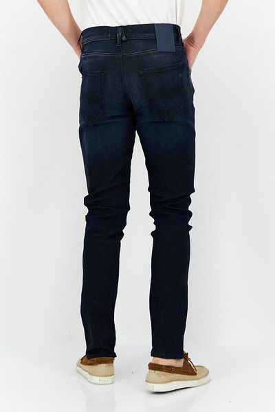 Replay Men Slim Fit Solid Stretchable Denim, Dark Navy