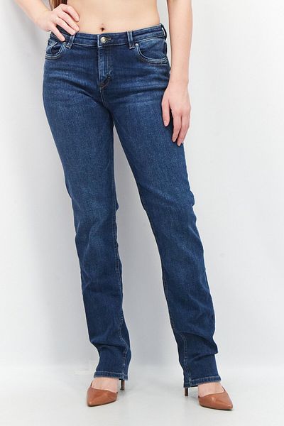 Esprit Women Straight Fit Washed Stretchable Denim Jeans, Blue