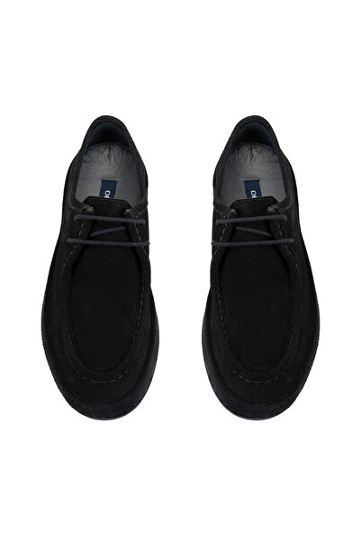 Desa Ανδρικά δερμάτινα casual παπούτσια Hector Black