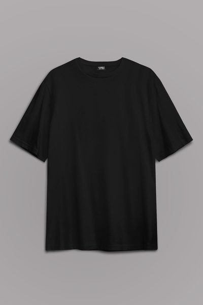 Kendim Seçtim Tricou negru oversize Relax Basic Tricou simplu unisex