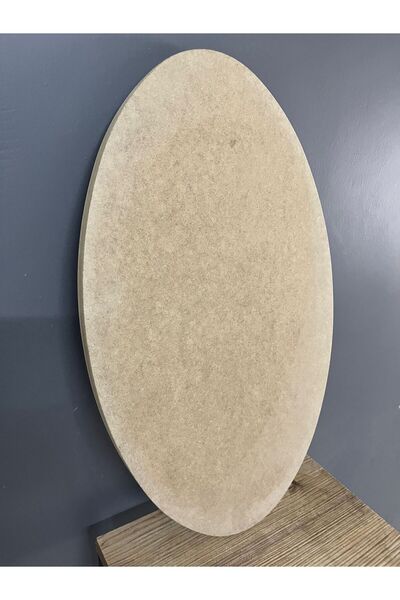 Elit ahşap ELİPS DOLU ÇERÇEVE 49X29X1.8 CM KALINLIĞINDA HAM MDF