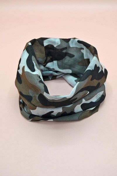Sacce Scarves&Accessories Camouflage Patterned Paphos Neck Collar