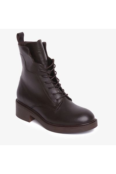 Greyder 30960 Γυναικείες καφέ γνήσιες δερμάτινες μπότες casual