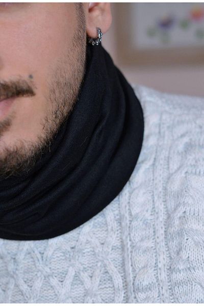 Sacce Scarves&Accessories Winter Black Neck Collar Beret Buff