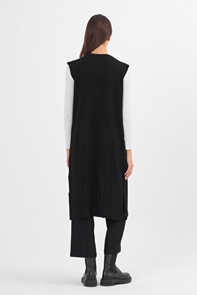 Uludağ Triko Жіночий чорний довгий спортивний жилет