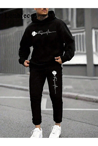 ZEMLİYA Unisex Σετ 2 τεμαχίων με κουκούλα και φόρμα