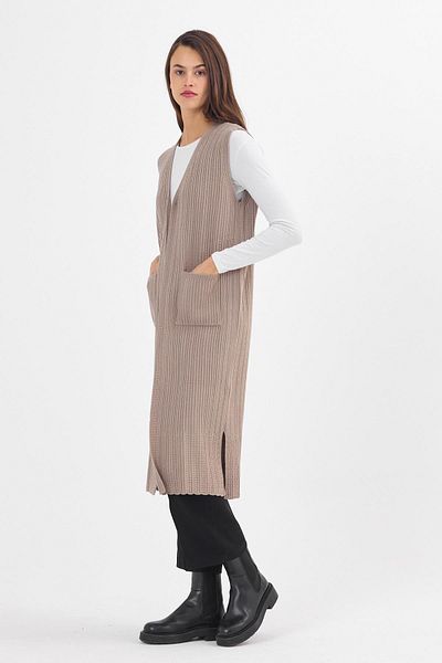 Uludağ Triko Women's Sand Long Sports Vest