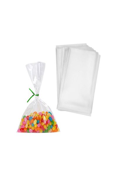 Mert Ambalaj Endüstriyel Temizlik 13 X 20 Transparent Gelatin Candy Cookie Bag 100 Pieces