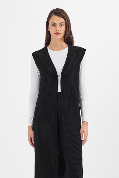 Uludağ Triko Women's Black Long Sports Vest