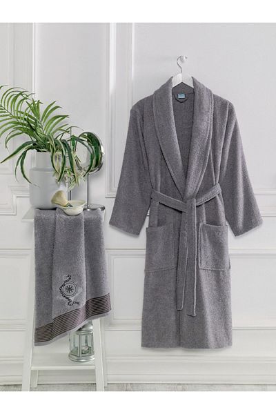 Home Σετ μπουρνούζι και πετσέτα ÇIQRIK HOME 2 τεμ