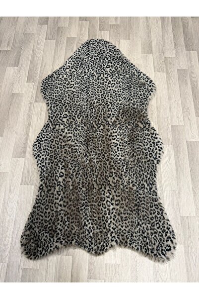 TALYA HALI Acar Halı Leopar Desen Tavşan Tüyü Yumuşak Dokulu Peluş Halı