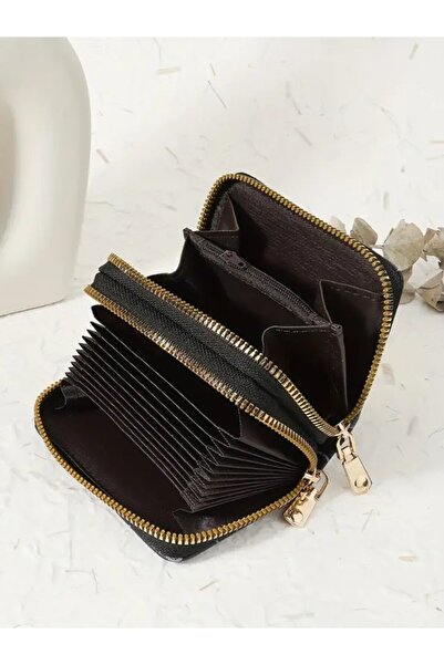 DOODLE Heart Pattern, Double Zipper Wallet, for Daily Use