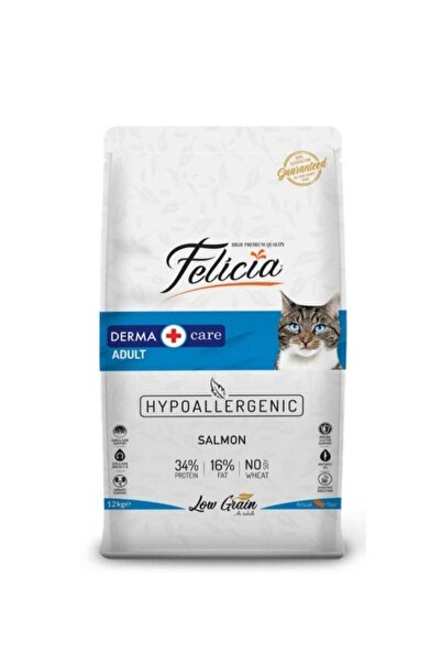 Felicia Az Tahıllı Hypoallergenic Somonlu Yetişkin Kedi Maması 12 kg