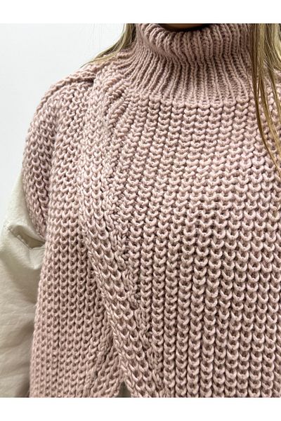 İTALYAN BUTİK Italian Front Cross over Collar Jumper