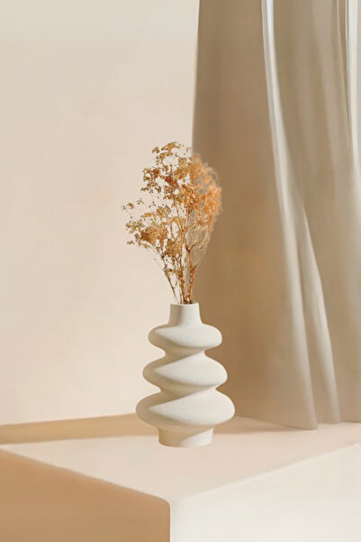 Minima Art Studio İskandinav Tarzı Bohem 12 cm Vazo Pinterest Pampas Vazosu Dekoratif Salon Aksesuarı Masa Süsü