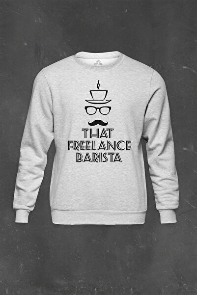 so cool Siva majica The Barista That Freelance Coffee Espresso Štampano Unise...