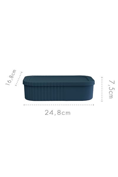 Dükkanönü 2 Pcs Multipurpose Mini Box with Lid Kitchen Bathroom Makeup Storage Box Mini Box 3 Liters